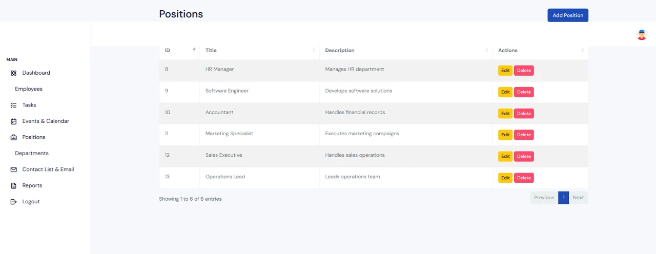 Human Resource Management System (Web System Desktop - Mobile) — screenshot 2