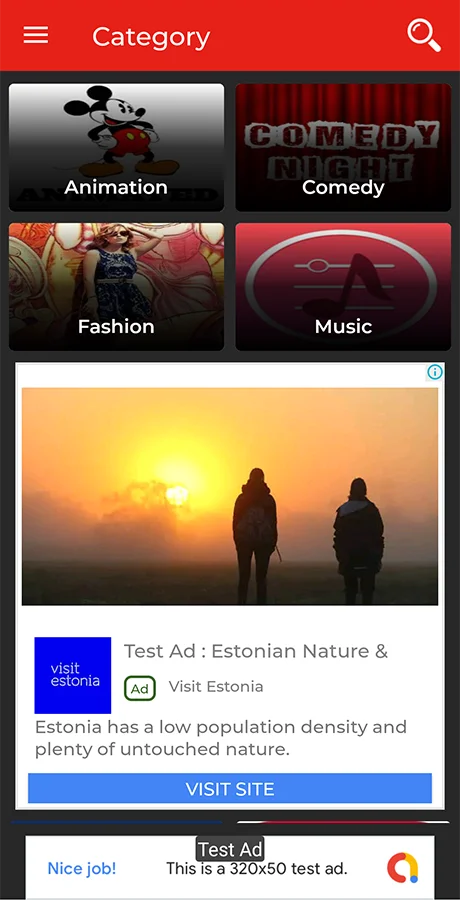 Android HD Video App (YouTube, Server Videos) — screenshot 9