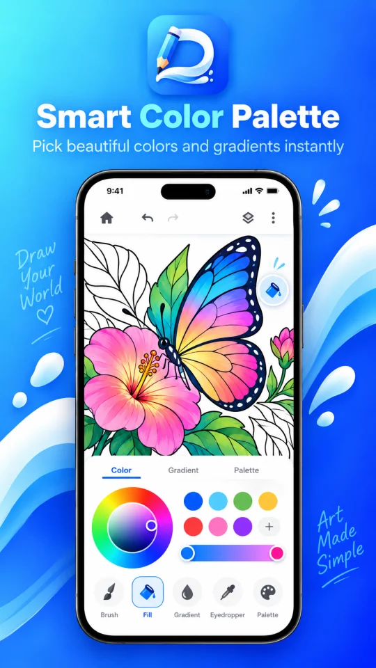 Draw Color Art Pro App for iOS and Android (Flutter) — screenshot 3