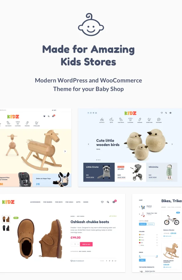 KIDZ - Kids Store and Baby Shop Theme — screenshot 1