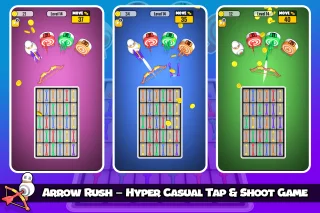Arrow Rush Hyper Casual Tap & Shoot Unity Source Code
