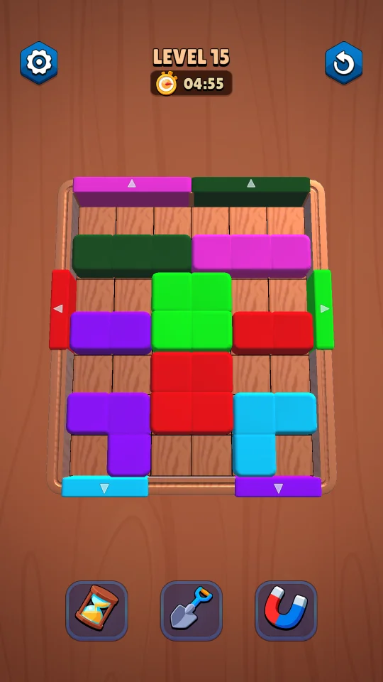 Color Block Jam 3D - Wood Block — screenshot 3