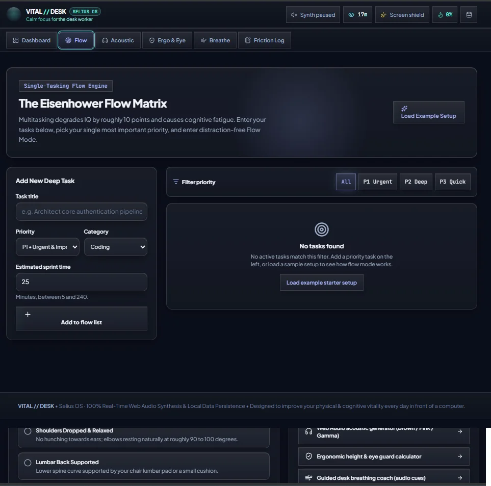 Vital Desk — screenshot 2
