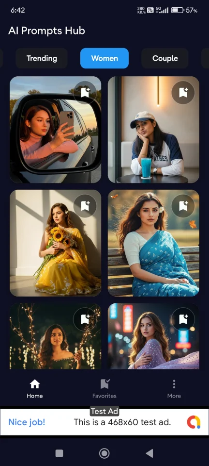 AI Prompts Hub with AdMob Facebook Ads Android — screenshot 2