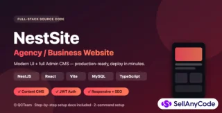 NestSite React/NestJS Agency Website + CMS