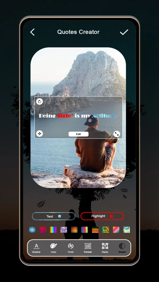 Quote Writer - Quote Maker App for Instagram - Add Text Text on Photo Editor & Photo Text Editor — screenshot 6