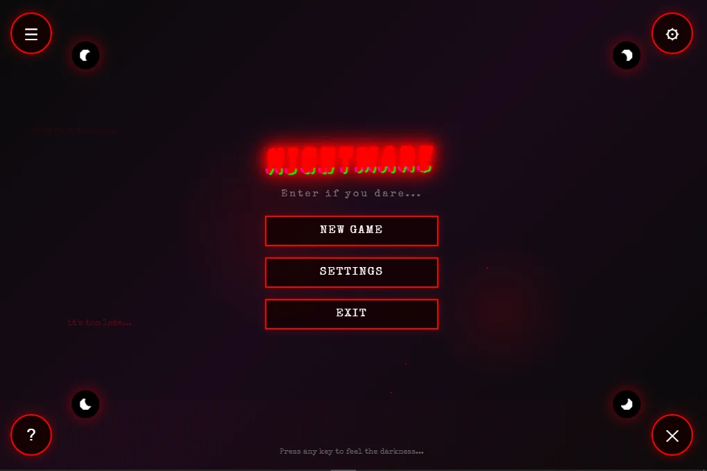 Horror Main Menu — screenshot 1