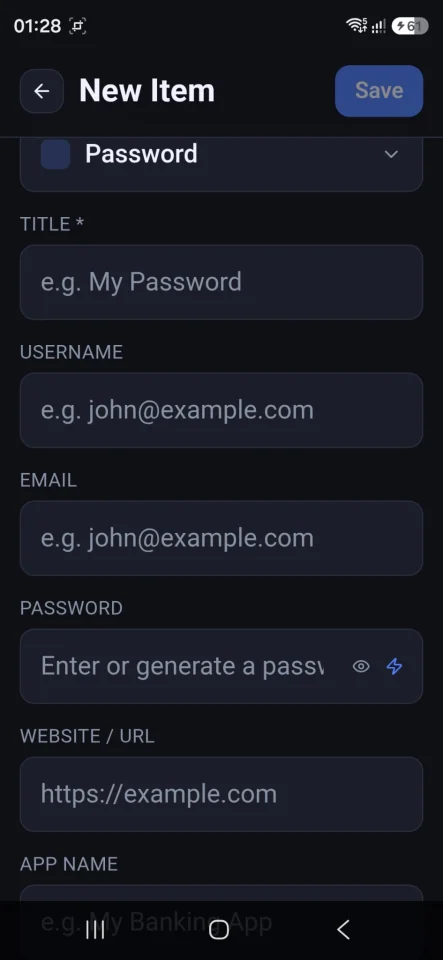 Rahmi Safe - Android Password Manager Source Code — screenshot 4