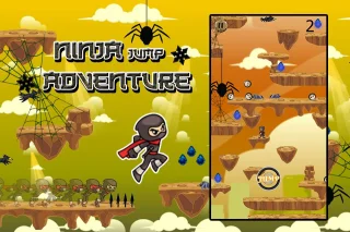Ninja Jump Adventure 64 Bit - Android iOS with AdMob