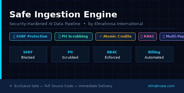 Safe Ingestion Engine Secure AI Data Pipeline with SSRF & PII Protection — screenshot 4