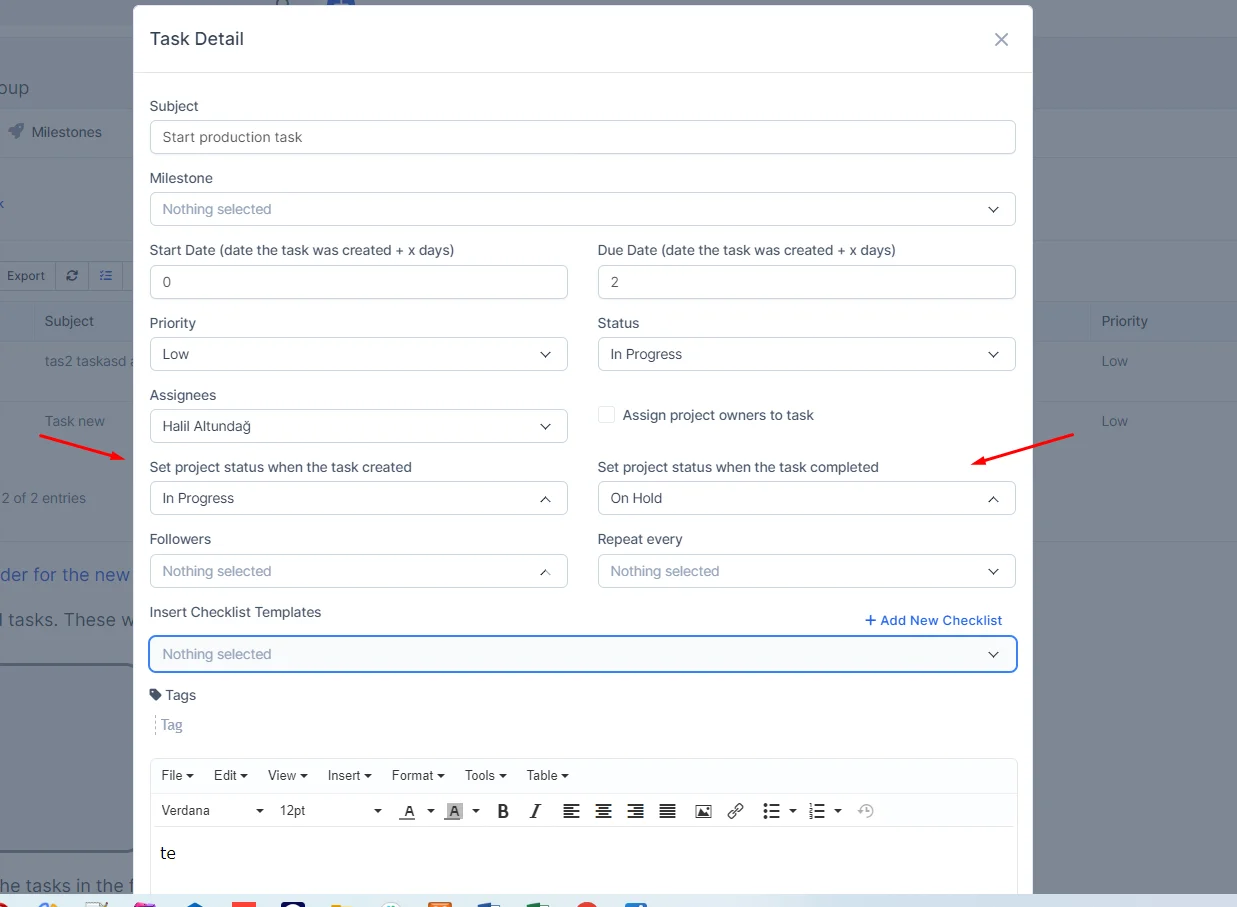 Project Task Manage for Perfex CRM v1.0 — screenshot 4
