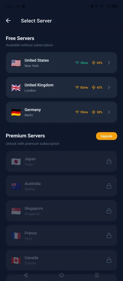 VPN Access App — screenshot 4