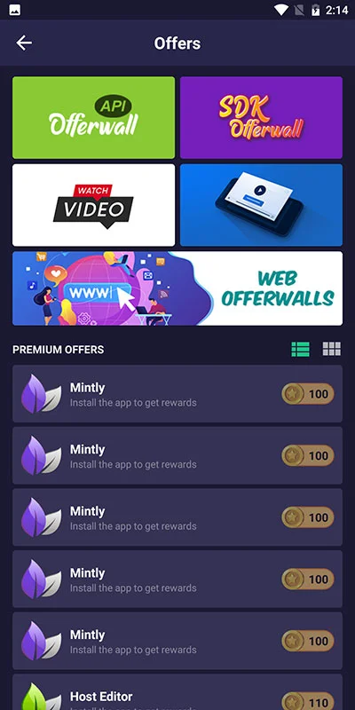Mintly - Advanced Multi Gaming Rewards App — screenshot 1
