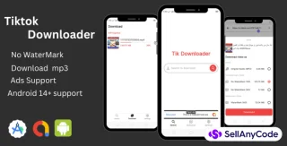 TikTok Video Downloader - TikTok Videos Without Watermark & MP3 | AdMob, Firebase, JETPACK COMPOSE
