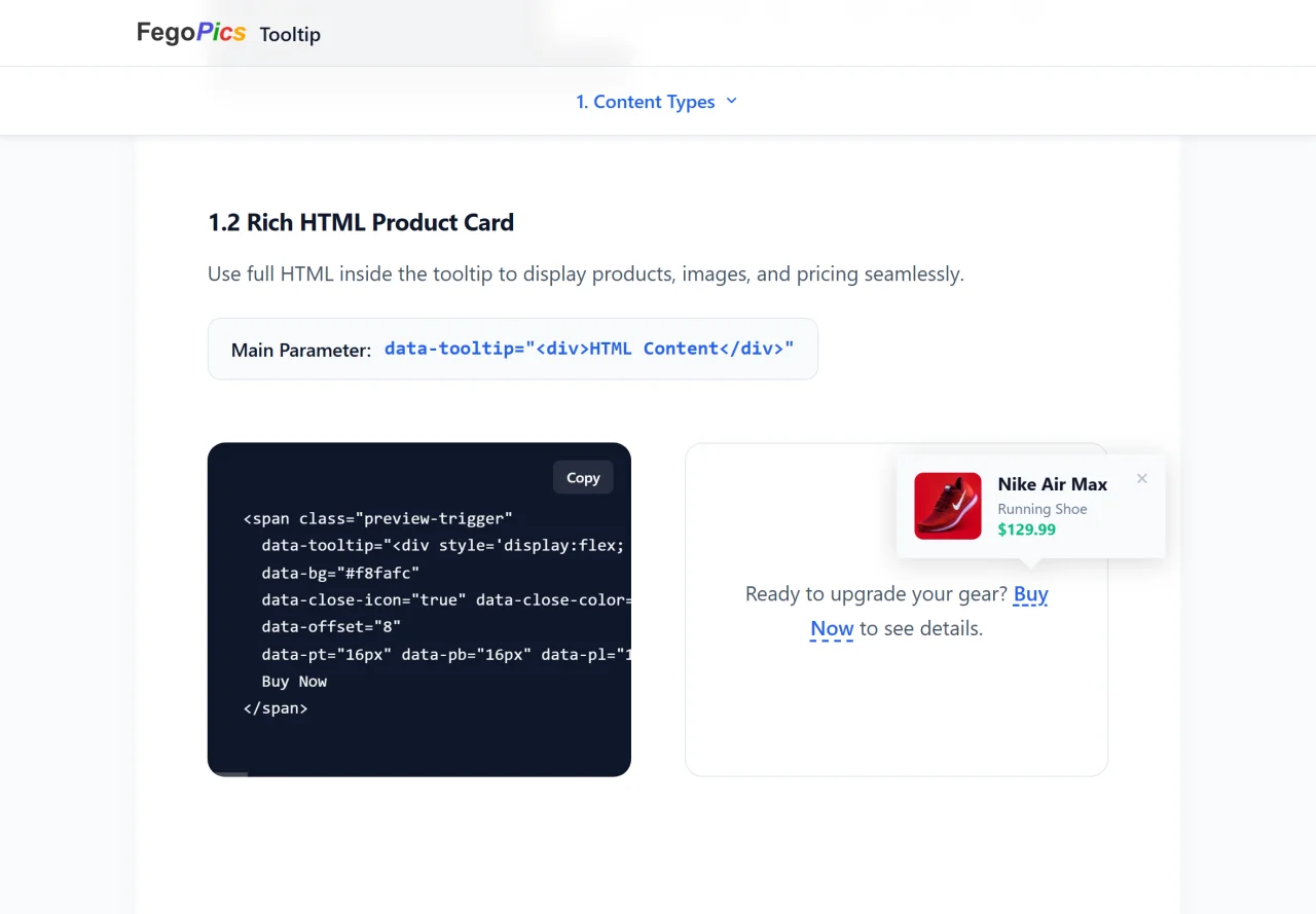 Fegopics Tooltip - Instant Tooltip Creator — screenshot 1