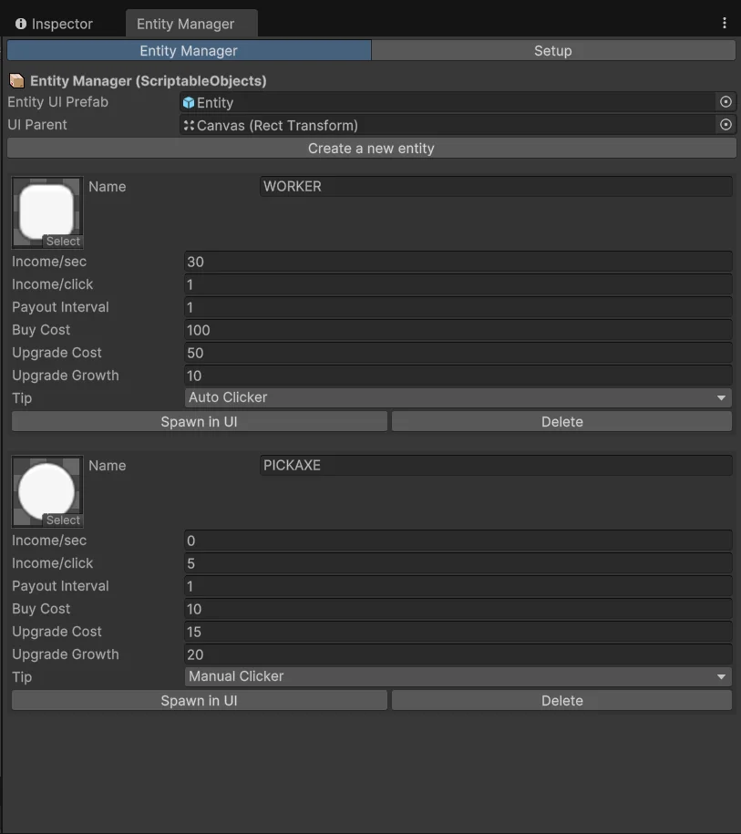 Clicker Game Template - PC/ Mobile/ Web — screenshot 1