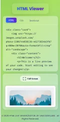 HTML Live Editor | Flawlessly Responsive Mobile Viewer