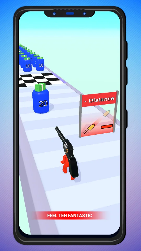Crazy Gun Head Stick Runner 3D - New Top Trending Unity Template Game — screenshot 5