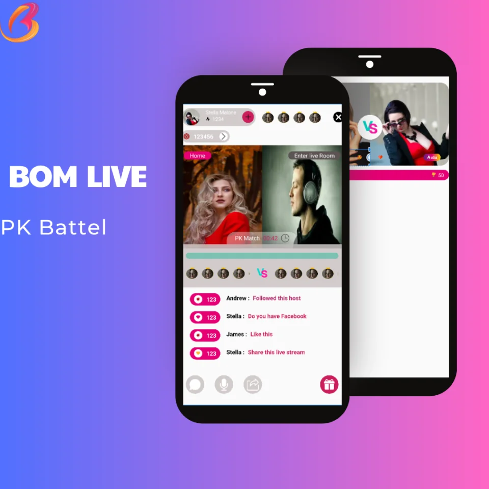 Basmati Social Network with Live Streaming, PK Battles, Chat Room, Agency and More Admin Panel — screenshot 1