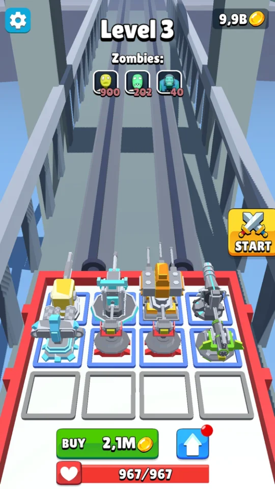 Merge Artillery Defense Zombie — screenshot 5