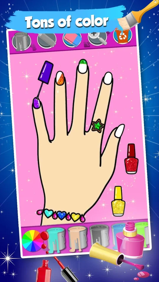 Nail Drawing Book Fashion Coloring Pages — screenshot 8