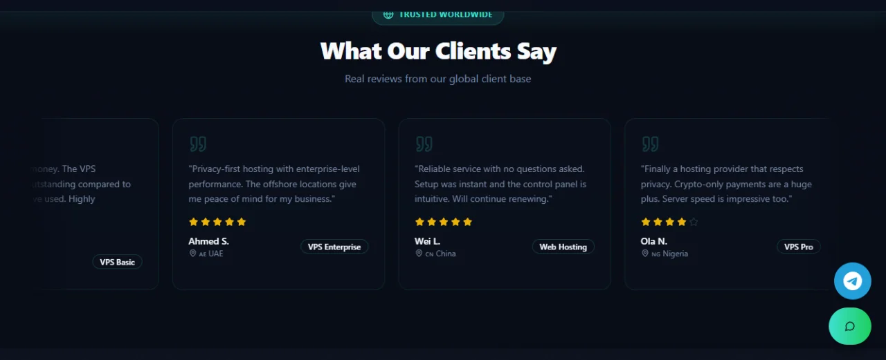 Host404 - Anonymous VPS Web Hosting — screenshot 4