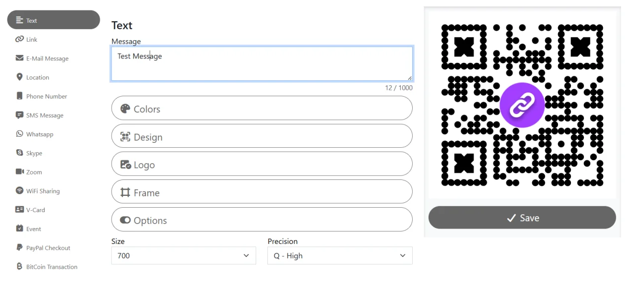 Quick QR Code Generator — screenshot 1