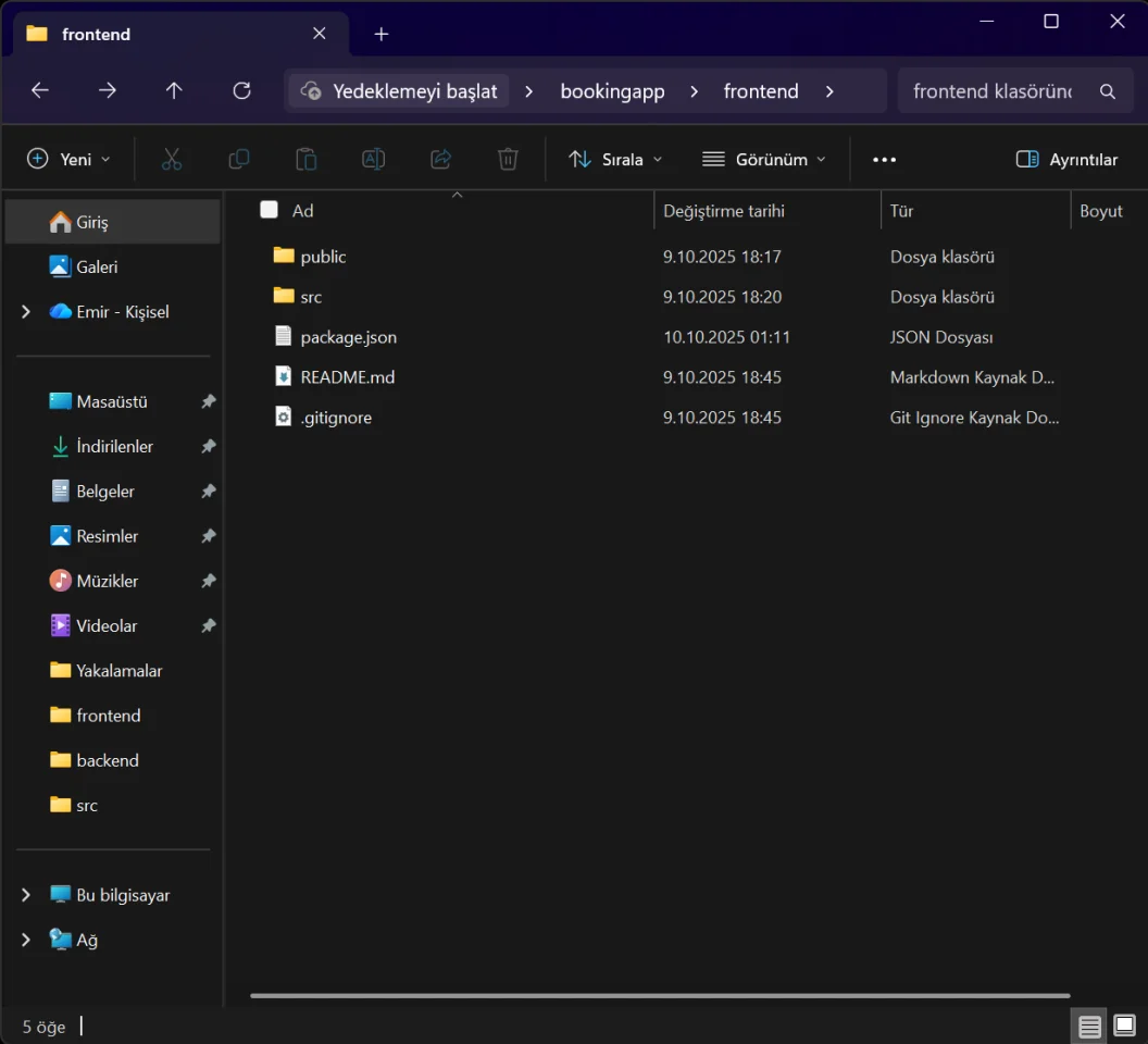Booking App — screenshot 2