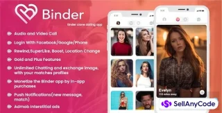 Binder - Dating Clone App with Admin Panel - Android v20.1