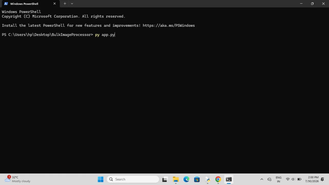 Bulk Image Processor Pro - Multi-Threaded Python GUI Utility (Dark/Light) — screenshot 1