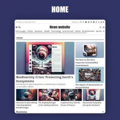 News Site with PHP with CMS