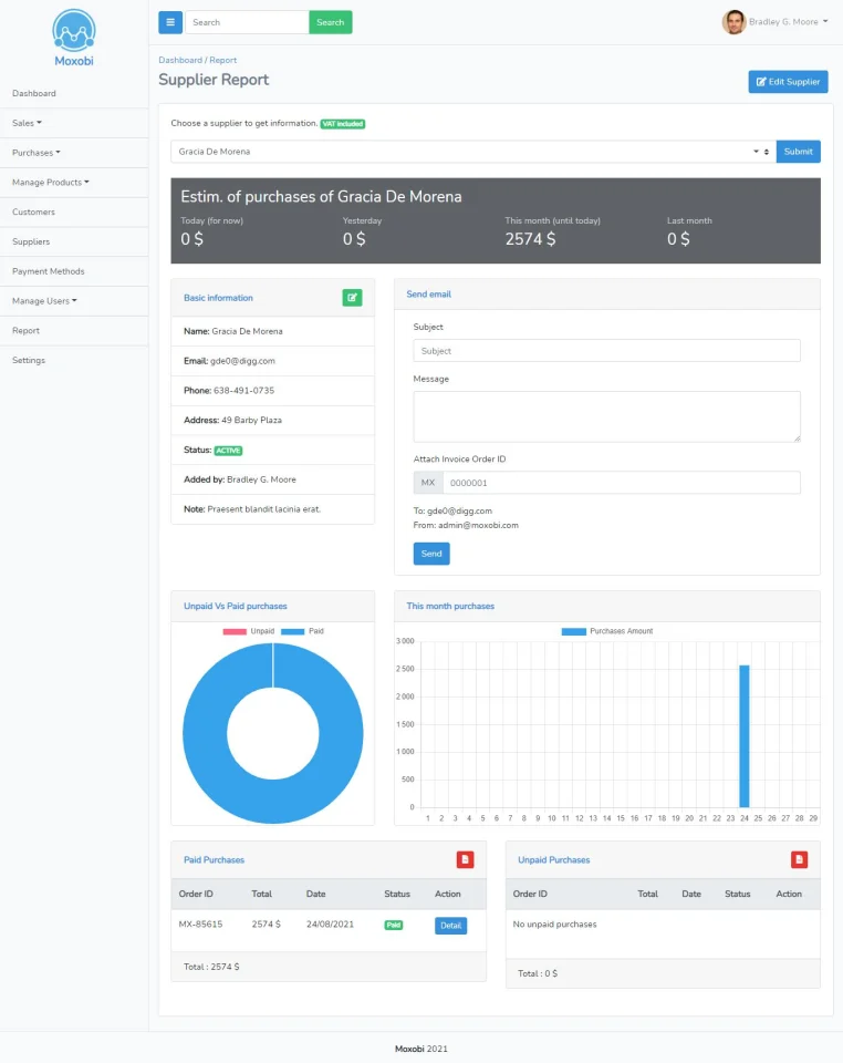Moxobi - Sales and Purchases Management System — screenshot 6