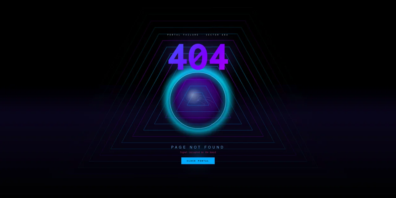 ERRATUM 10 Sci-Fi 404 Error Pages — screenshot 9