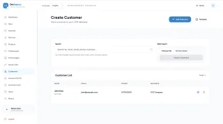Digital Agency Management System