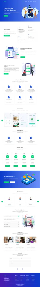 Ilova - App Landing Page Website Template — screenshot 1