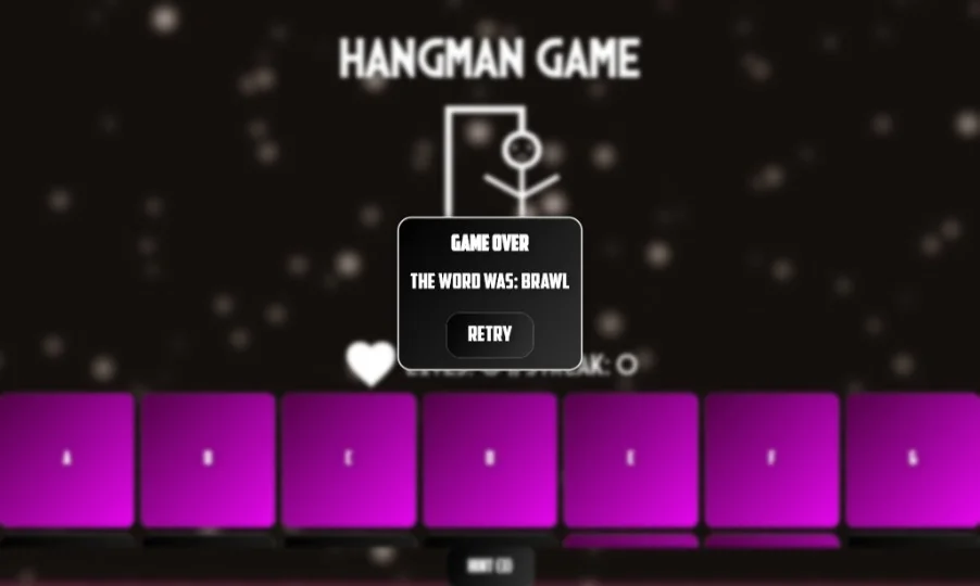 Modern Hangman Game - Classic Word Puzzle (Flutter 3.27+ Ready) — screenshot 6