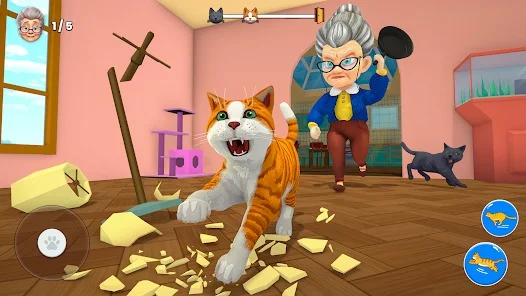 Bad Cat Simulator: Prank Gran — screenshot 5