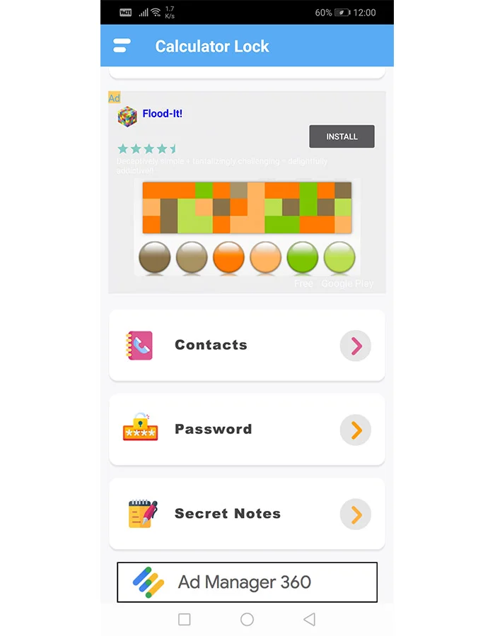 Android Calculator Lock -Hide Photos, Videos, Contact, Password & Secret Notes — screenshot 3