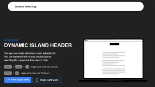 Dynamic Island Header