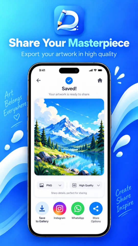 Draw Color Art Pro App for iOS and Android (Flutter) — screenshot 1