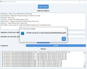 Unlimited Batch Video to GIFs Converter