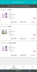 Milk, Water & Vegetable Subscription Android App | Wallet Based Model Like Milkbasket