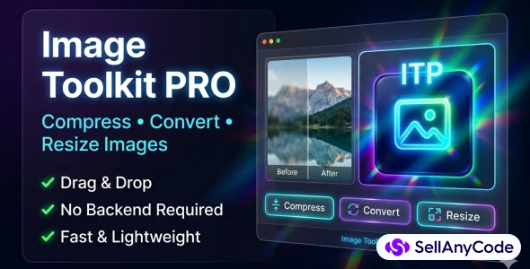 Image Toolkit Pro Compress, Convert & Resize Images (No Backend)