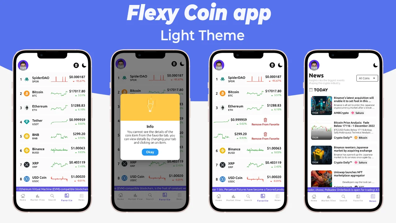 FlexyCoin - Cryptocurrency App — screenshot 3