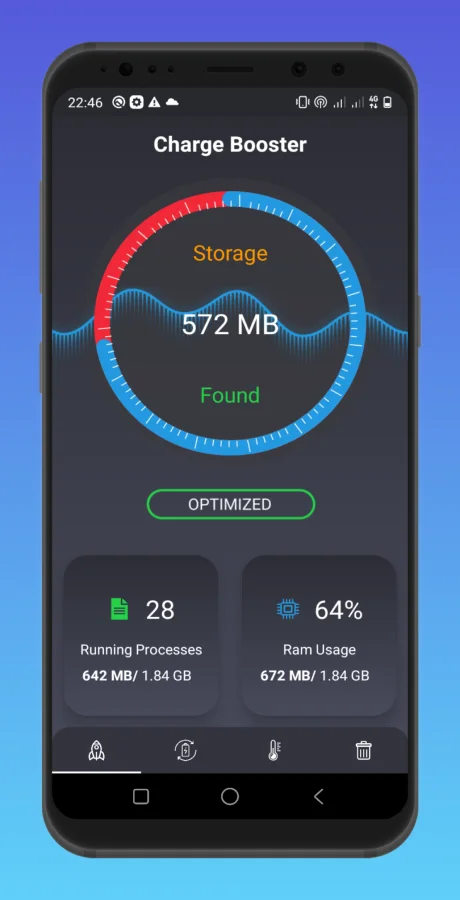 Fast Cleaner Pro - Application to Clean, Save Battery and Optimize Machine Speed. — screenshot 1