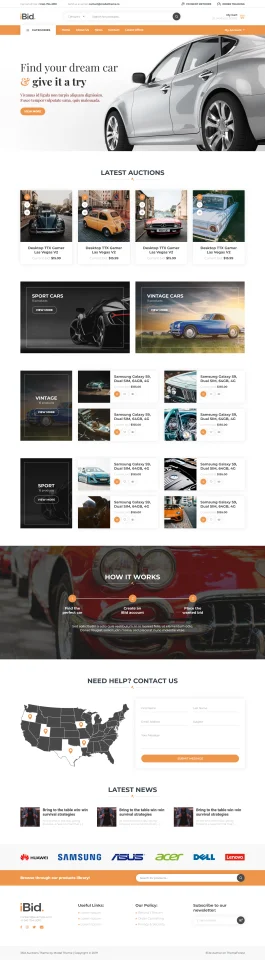 iBid - Multi Vendor Auctions WooCommerce Theme — screenshot 2