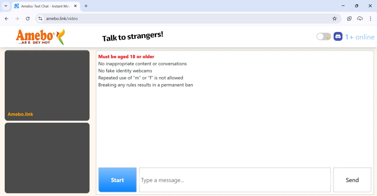 Amebo Talk to Strangers Script Omegle & Uhmegle Alternative — screenshot 2
