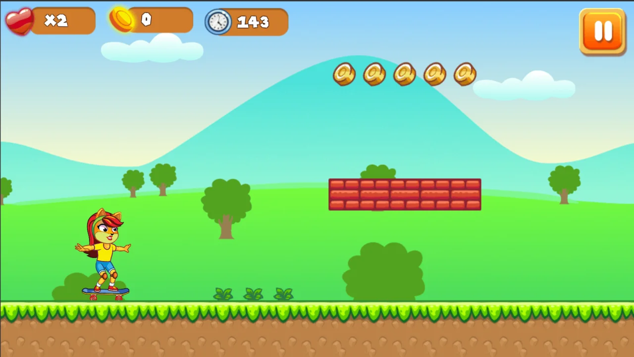 CatGirl Skater Unity Source Code — screenshot 2