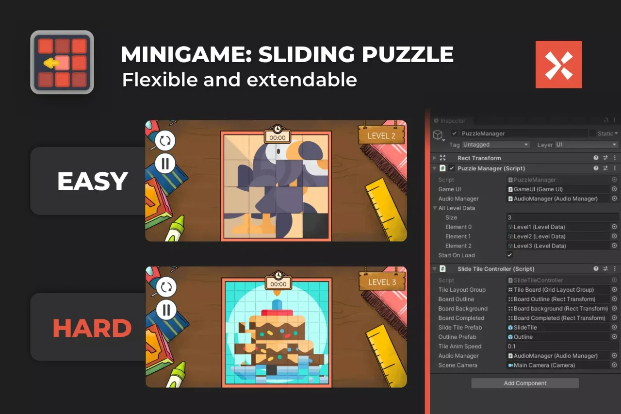 Sliding Puzzle Game Template — screenshot 5