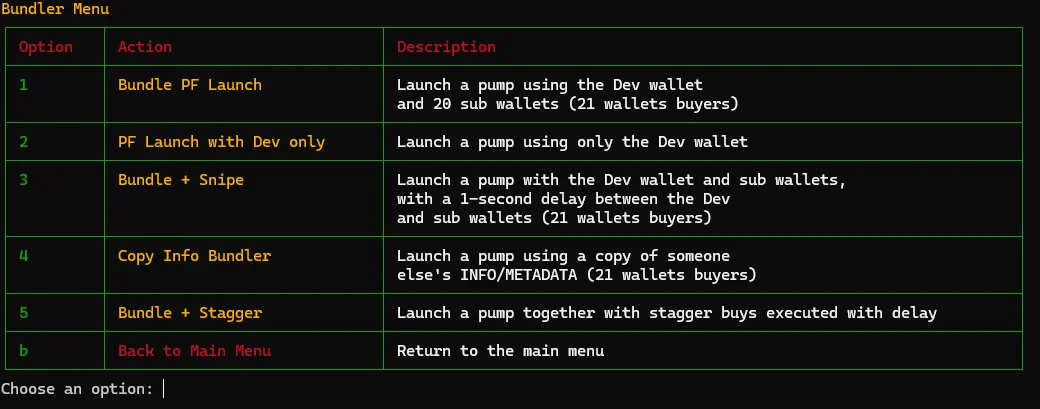 PumpFun Bundler — screenshot 2